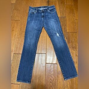 KUT from the KLOTH Jeans Size 4 Boyfriend Denim Dark Wash Jeans Distressed